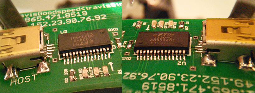 FT232RL soldered