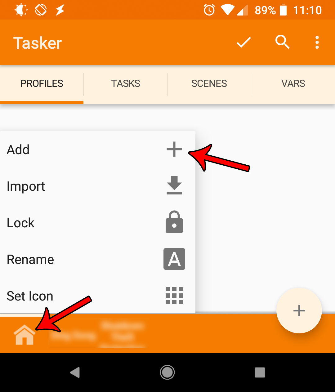 Adding a new project to Tasker